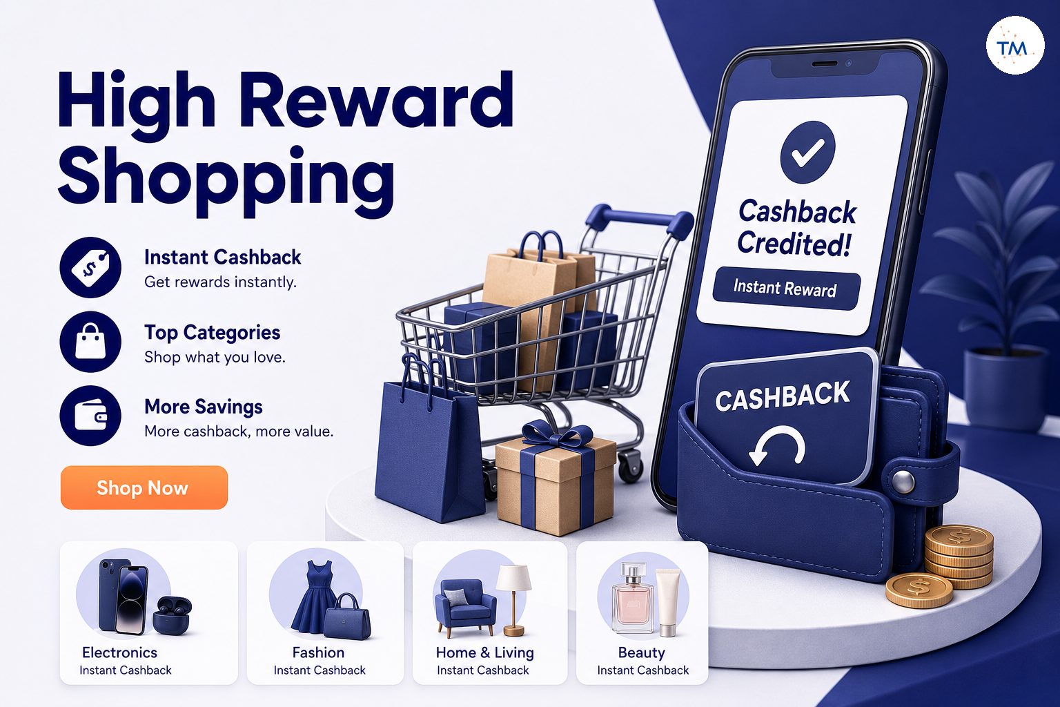 High Reward Shopping: Categories with the Best Instant Cashback Offers!