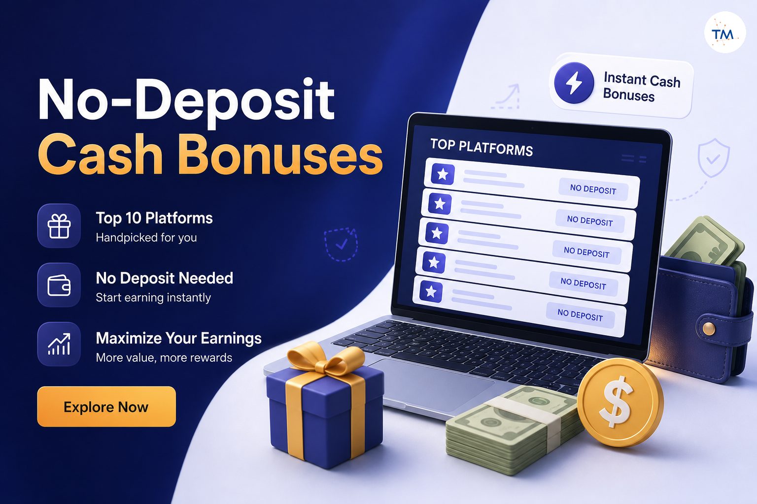 Top 10 Platforms Offering No-Deposit Instant Cash Bonuses: Which Ones Can Maximize Your Earnings?