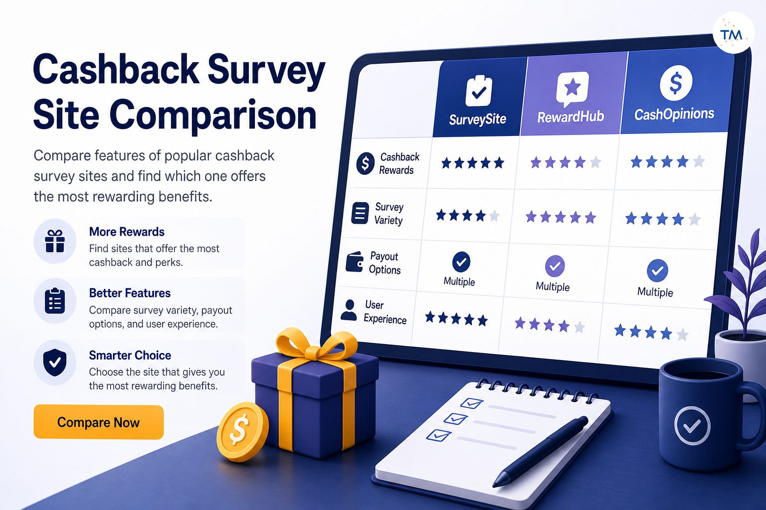 Comparing Features of Popular Cashback Survey Sites: Which One Offers the Most Rewarding Benefits?