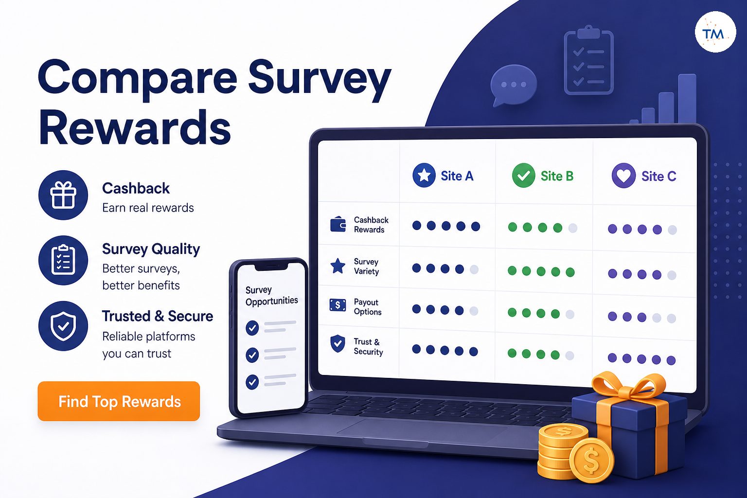 Comparing Features of Popular Cashback Survey Sites: Which One Offers the Most Rewarding Benefits?
