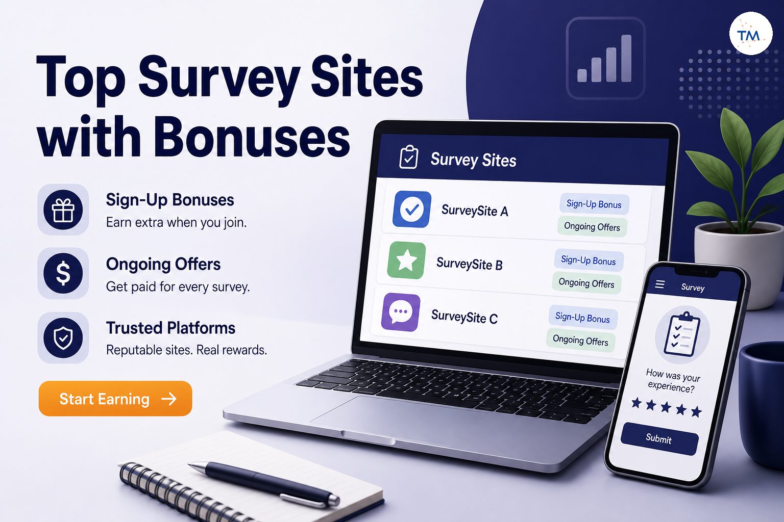 Top Survey Sites with Sign-Up Bonuses and Ongoing Offers: Where and How Much?