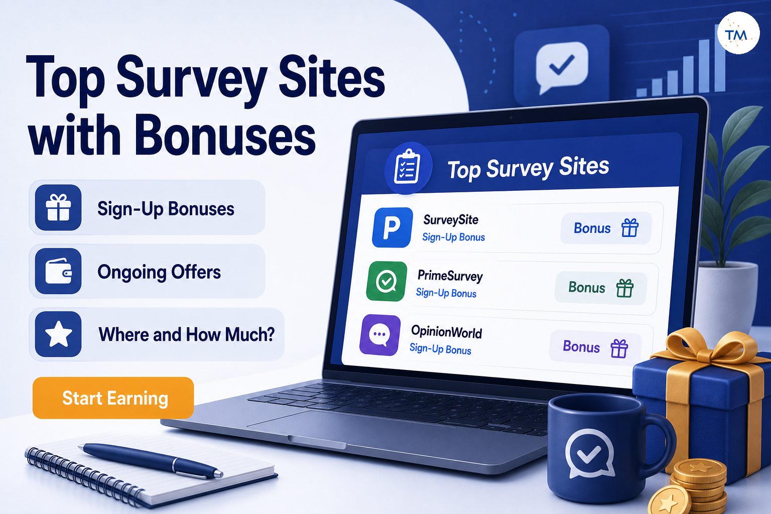 Top Survey Sites with Sign-Up Bonuses and Ongoing Offers: Where and How Much?