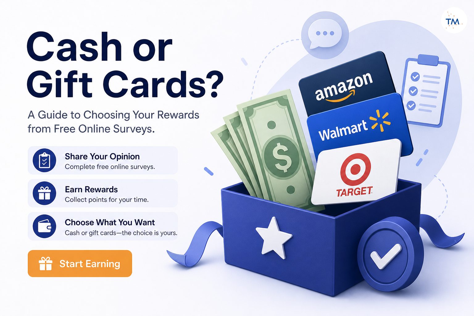 Cash or Gift Cards? A Guide to Choosing Your Rewards from Free Online Surveys