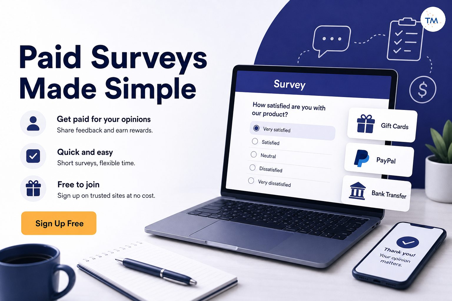 Quick and Easy Ways to Get Paid for Surveys: Which Sites Offer Free Sign-Ups?