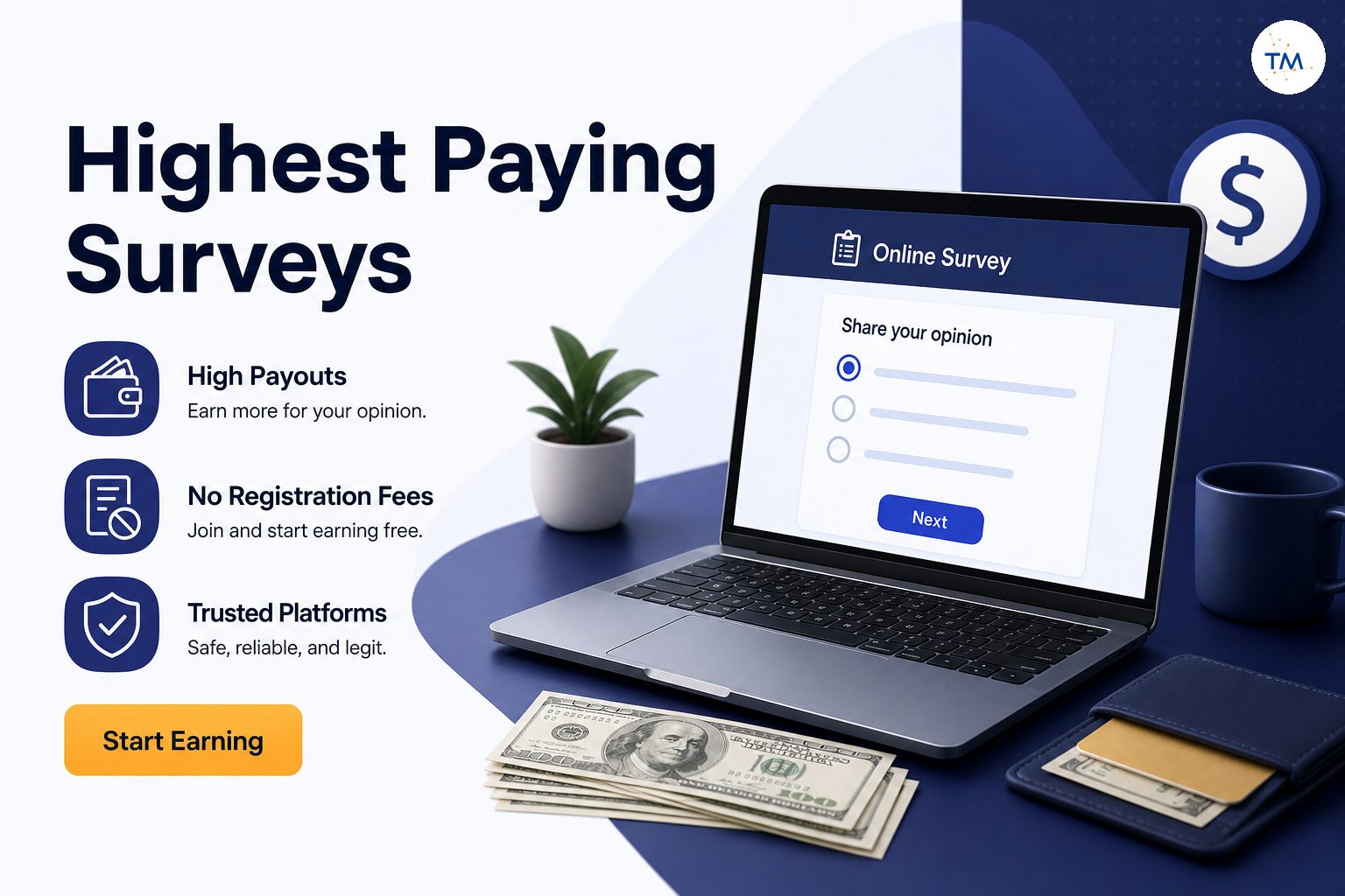 Which Paid Online Surveys Offer the Highest Payouts Without Registration Fees?