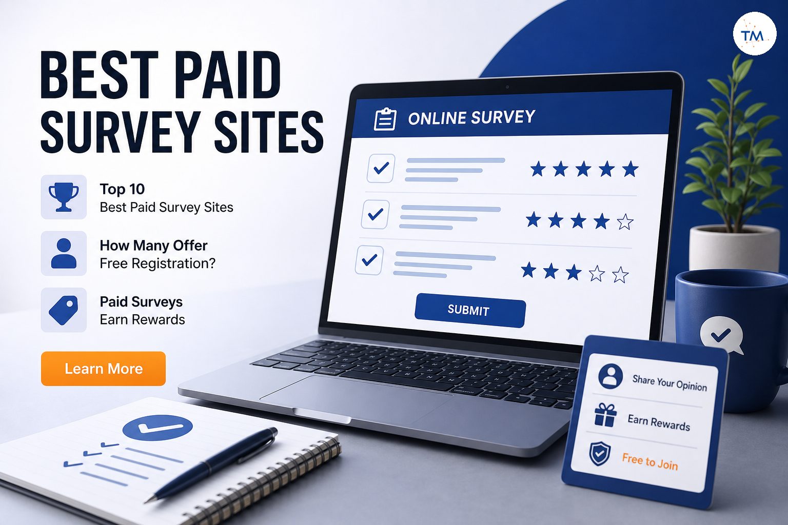 Top 10 Best Paid Online Survey Sites: How Many Offer Free Registration?