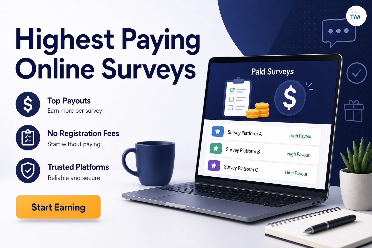 Which Paid Online Surveys Offer the Highest Payouts Without Registration Fees?