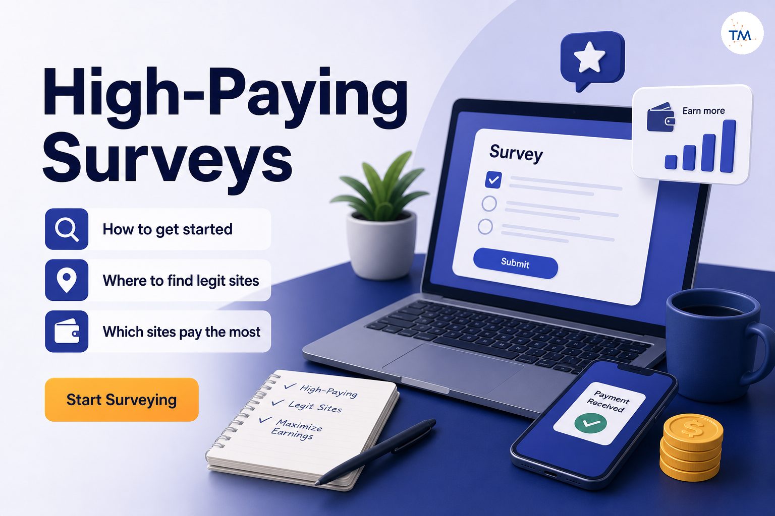 The Ultimate Guide to High-Paying Surveys: How, Where, and Which Sites Pay the Most