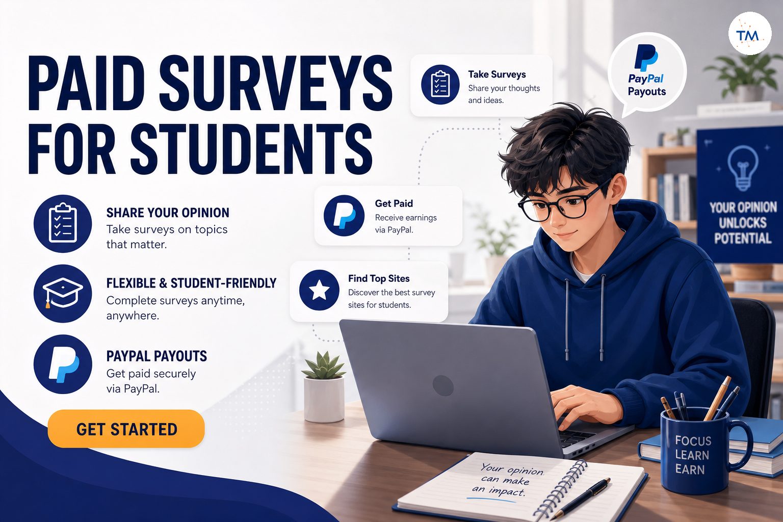 Unlocking Potential: Why Paid Surveys Are Perfect for Students? Find the Best Sites with PayPal Payouts!