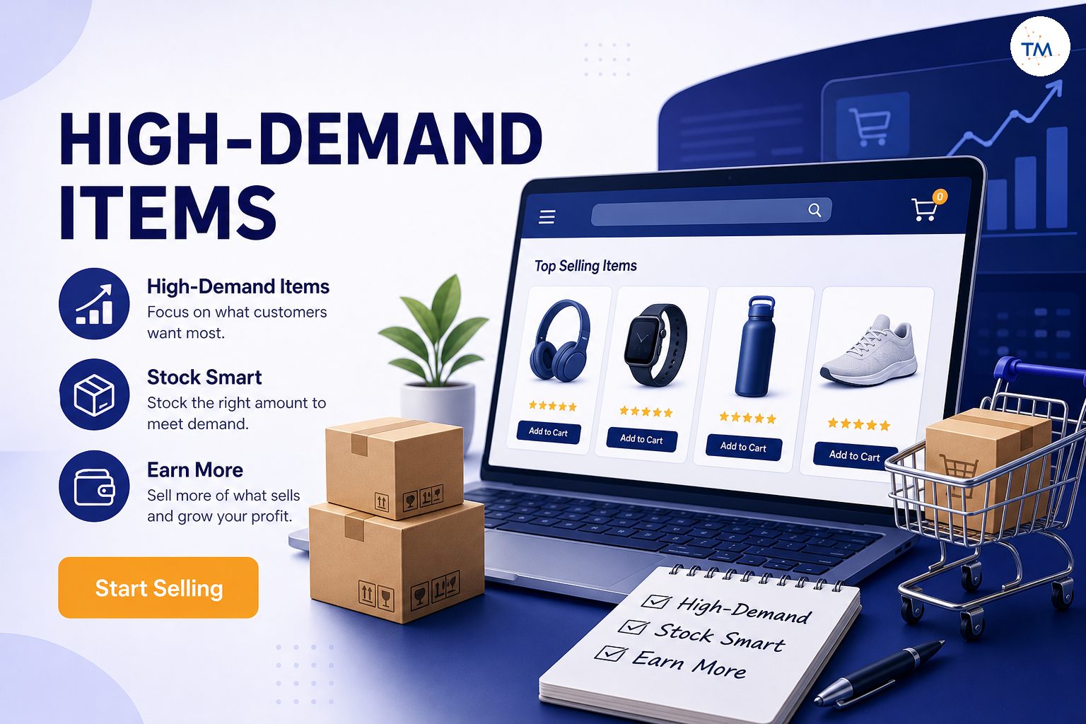 High-Demand Items to Sell Online: How Many Should You Stock and How Much Can You Earn?