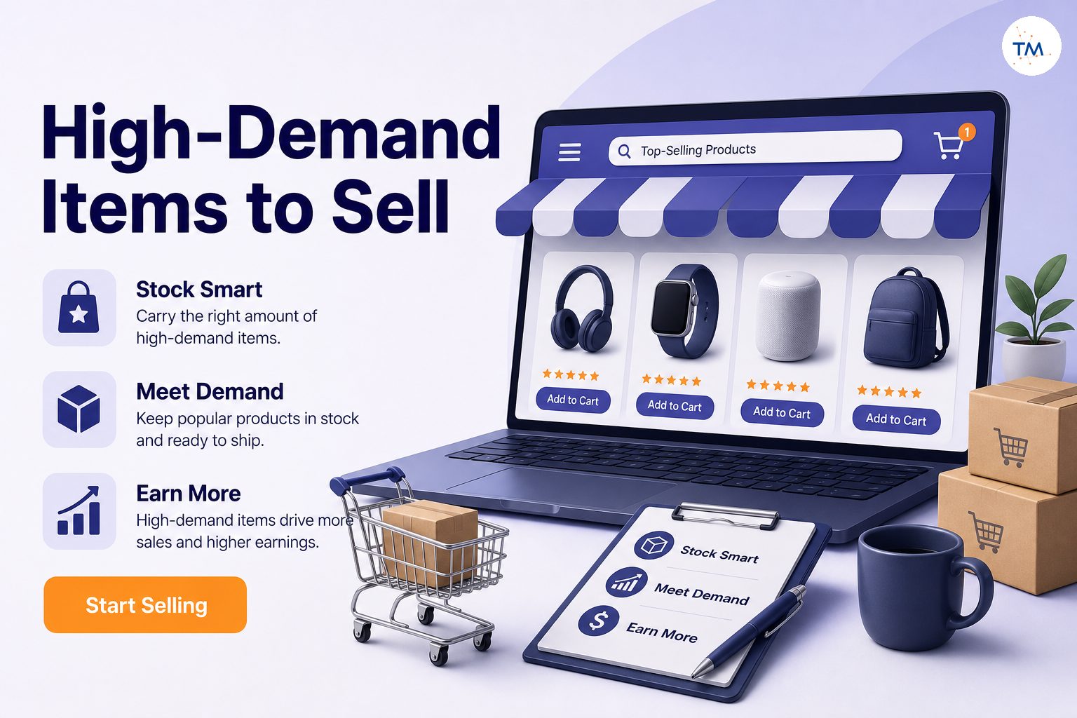 High-Demand Items to Sell Online: How Many Should You Stock and How Much Can You Earn?