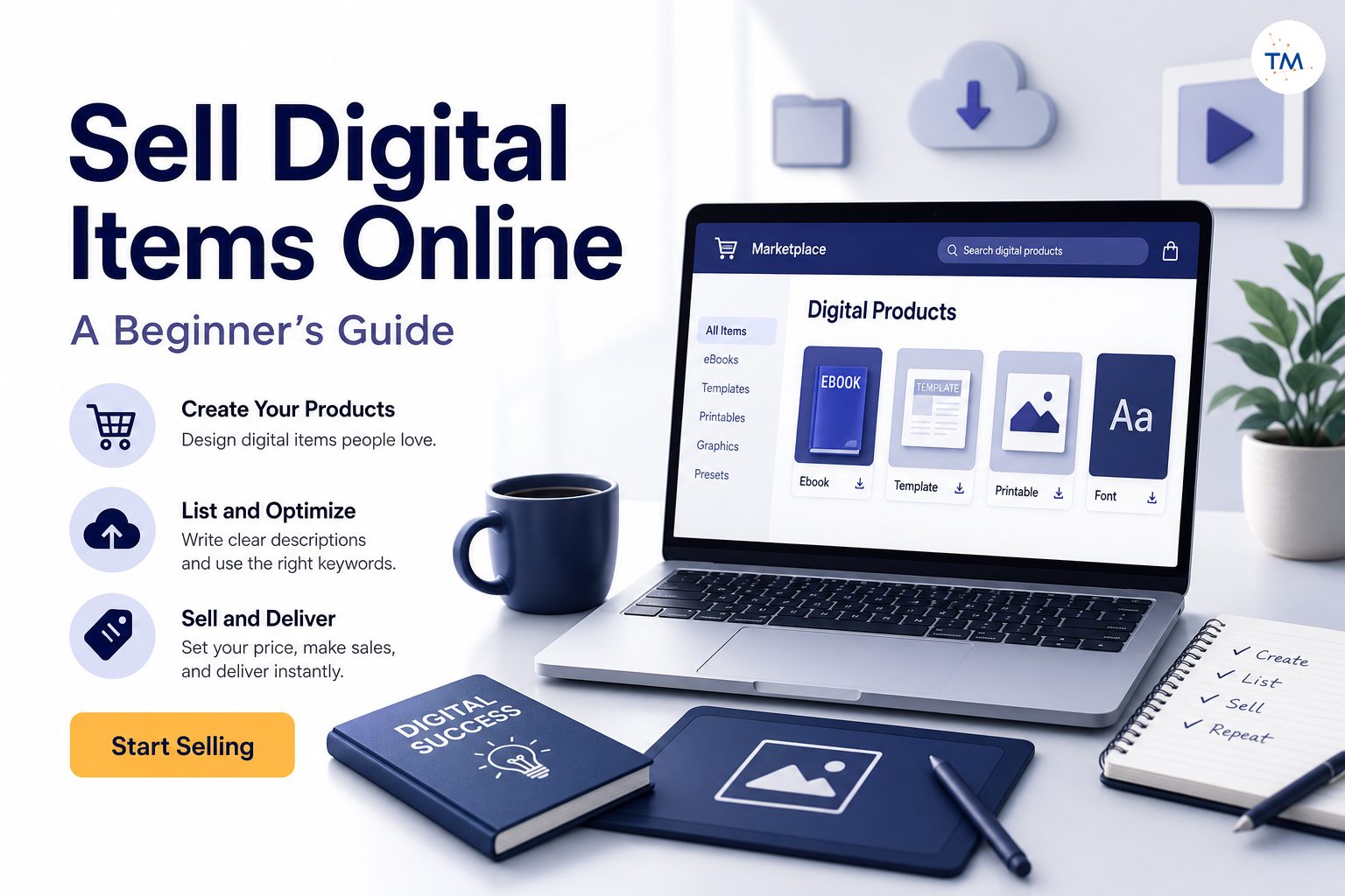 How to Successfully Sell Digital Items Online: A Beginner