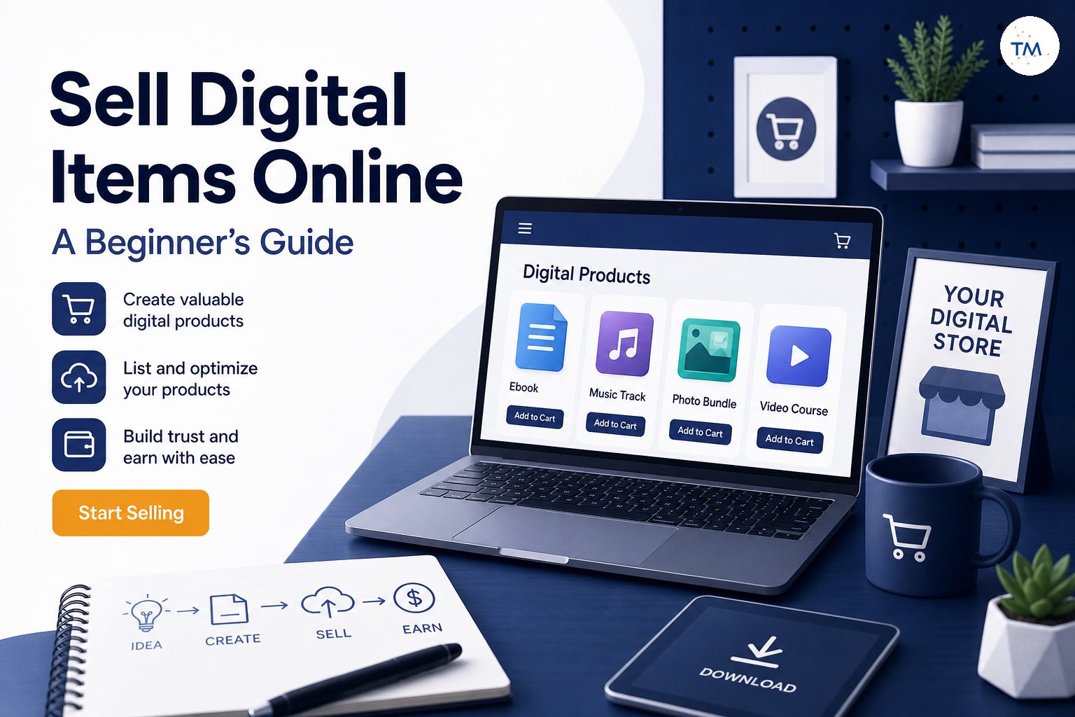 How to Successfully Sell Digital Items Online: A Beginner