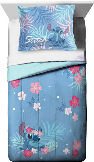 Disney Lilo & Stitch Paradise Dream Twin Comforter...
