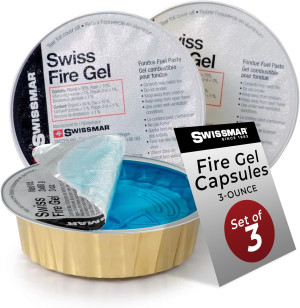 Swissmar F65200 Fire Gel Cans, 3-Ounce, Set of 3