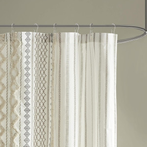 INK+IVY Imani Tufted Chenille 100% Cotton Shower C...