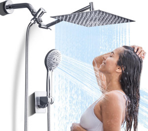 10" Rainfall Shower Head with Handheld Spray Combo...