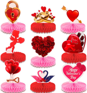 KatchOn, Red Valentines Centerpieces for Tables -...
