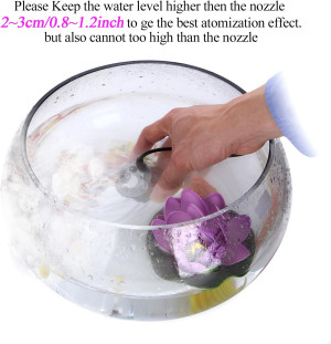 AGPTEK Aluminum Mist Maker Fog Maker for Water Fou...