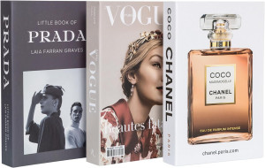 Fashion Inspired Decorative Books - Hardcover Fake...