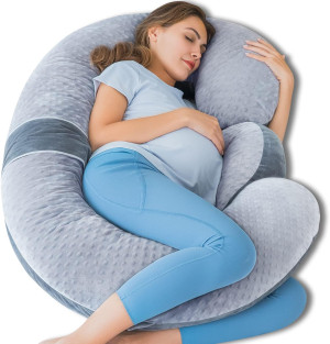 QUEEN ROSE Pregnancy Pillows, E Shaped Full Body P...