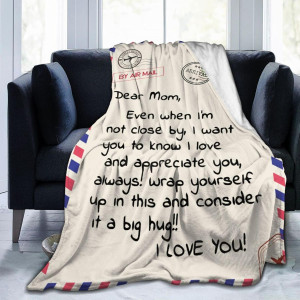 Throw Blankets Anniversary Birthday Gift for Mom f...