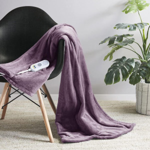 Serta Luxuriously Soft Plush Electric Blanket Fast...