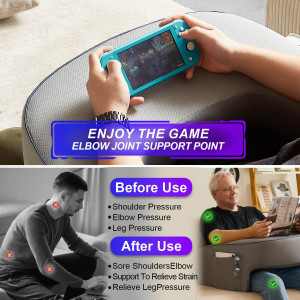 Reading Pillow for Gaming, Extra Large Arm Rest Pi...