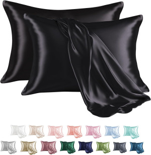 MR&HM Satin Pillowcase for Hair and Skin, Silk Sat...