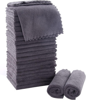 MOONQUEEN Ultra Soft Premium Washcloths Set - 12 x...