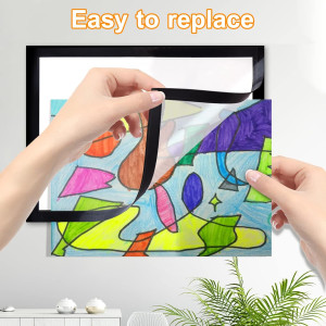 5-Pack Kids Artwork Frames Changeable, Kids Art Di...