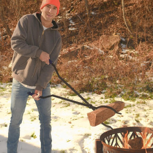 40" Heavy Duty Fire Tongs Firewood Grabber Tool wi...