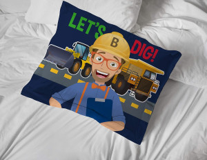Jay Franco Blippi Let's Dig 1 Single Sham - Kids S...