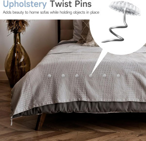 100PCS Upholstery Pins Twist Upholstery Tacks, Bed...
