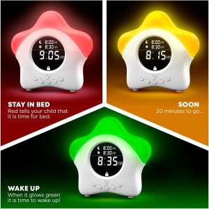 Stay-in-Bed Clock for Kids - Toddler Sleep Trainer...