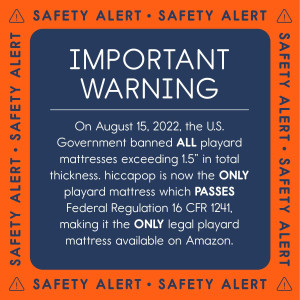 hiccapop Pack and Play Mattress Pad fits (38"x26"x...