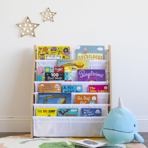 Humble Crew, White/Natural Wood Super Size 6 Tier...