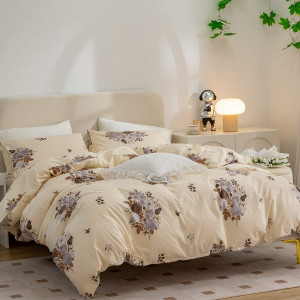 Flower Twin Duvet Cover, 100% Cotton Chic Floral B...