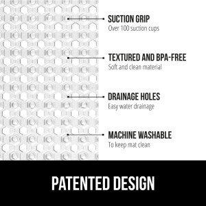 Gorilla Grip Patented Shower and Bathtub Mat, 21x2...