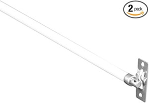 COLIBROX Swivel End Sash Curtain Rods 5/16-Inch 2...