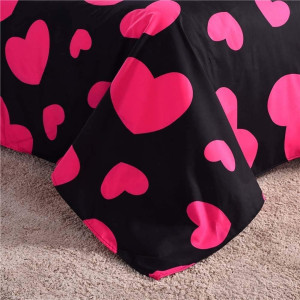 Bsmilly Valentines Bedding Queen Heart Duvet Cover...
