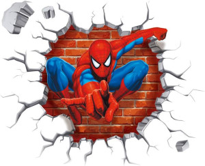 Spiderman Wall Stickers DIY Removable Spiderman Ch...