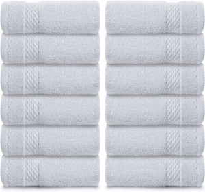 WhiteClassic Luxury Cotton Washcloths - Large Hote...
