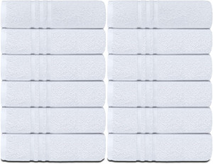 Wealuxe White Hand Towels for Bathroom [12 Pack] C...