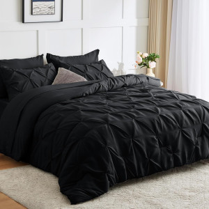 CozyLux Queen Comforter Set 7 Pieces Bed in A Bag...
