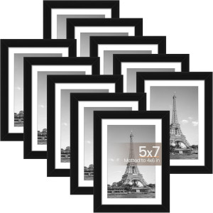 upsimples 5x7 Picture Frame Set of 10, Display Pic...