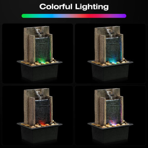 Tabletop Fountain Waterfall Fountain Office Tablet...