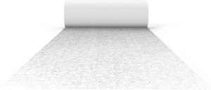 Wedding Aisle Runner, White Floral Print Wedding F...