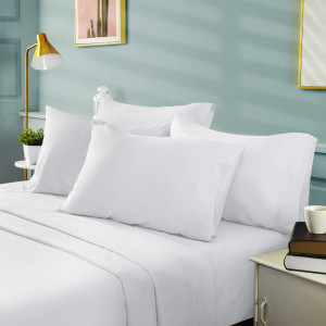 BYSURE Hotel Luxury Bed Sheets Set 6 Piece(King, W...