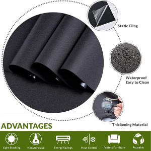 VELIMAX Static Cling Total Blackout Window Film Pr...